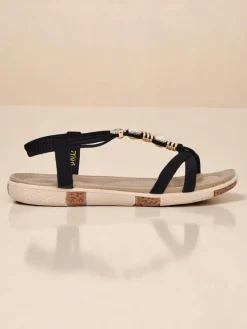 Outlet Damskie sandały z ozdobami Veve Ugc|Sandały Płaskie