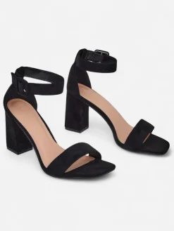 Outlet Damskie sandały eko zamszowe Ardeni Buty Na Wielkie Wyjście|Sandały Na Słupku