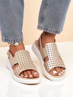 Clearance Damskie sandały na grubszej podeszwie BreezyStep Sandały Płaskie