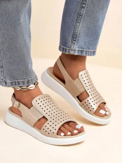 Clearance Damskie sandały na grubszej podeszwie BreezyStep Sandały Płaskie