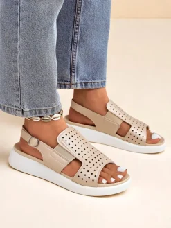 Clearance Damskie sandały na grubszej podeszwie BreezyStep Sandały Płaskie