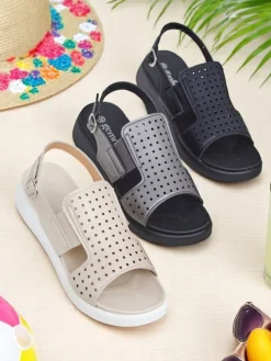 Clearance Damskie sandały na grubszej podeszwie BreezyStep Sandały Płaskie