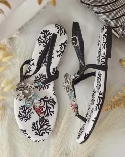 Sale Damskie sandałki typu japonki Lollisa Sandały Płaskie