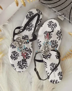 Sale Damskie sandałki typu japonki Lollisa Sandały Płaskie