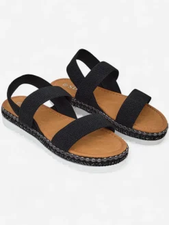 Online Damskie sandały z ozdobną podeszwą Zindas Sandały Płaskie