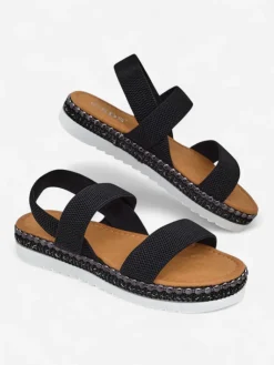 Online Damskie sandały z ozdobną podeszwą Zindas Sandały Płaskie