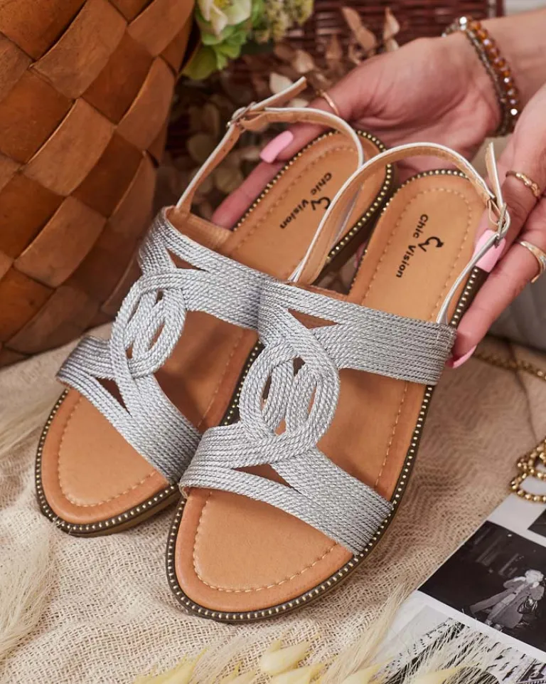 Clearance Damskie sandały Plecci Sandały Płaskie