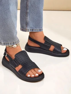 Sale Damskie sandały na grubszej podeszwie BreezyStep Sandały Płaskie