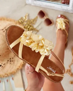 Best Damskie sandały Wimi Sandały Na Koturnie