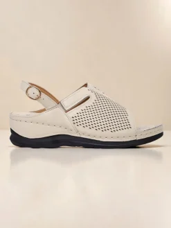 Best Damskie sandały na niskim koturnie Mira Sandały Na Koturnie