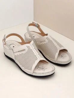 Best Damskie sandały na niskim koturnie Mira Sandały Na Koturnie