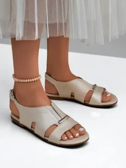 Discount Damskie sandały na płaskiej podeszwie Solea Comfort Sandały Płaskie