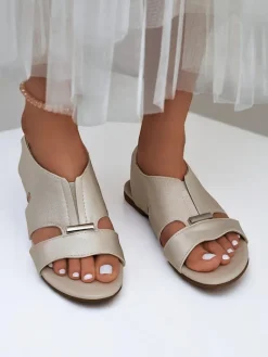 Discount Damskie sandały na płaskiej podeszwie Solea Comfort Sandały Płaskie