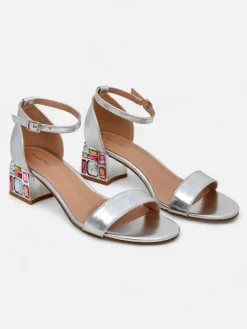 Discount Damskie sandały z ozdobnym obcasem Ballou Buty Na Wielkie Wyjście|Sandały Na Słupku