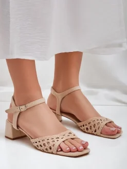 Clearance Damskie sandały ażurowe Azopi Buty Na Wielkie Wyjście|Sandały Na Słupku