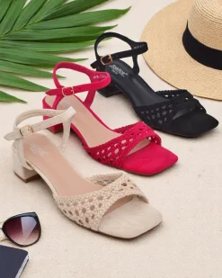 Clearance Damskie sandały ażurowe Azopi Buty Na Wielkie Wyjście|Sandały Na Słupku