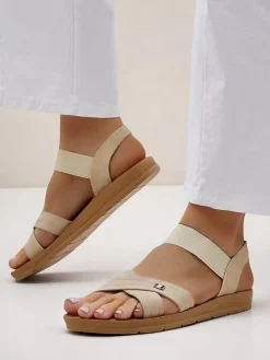 Best Damskie sandały z gumką Zerefis Sandały Płaskie