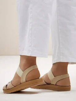 Best Damskie sandały z gumką Zerefis Sandały Płaskie