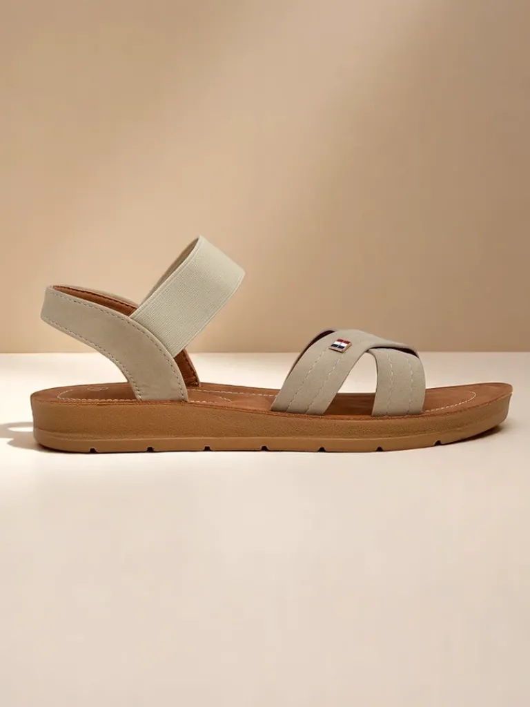 Best Damskie sandały z gumką Zerefis Sandały Płaskie