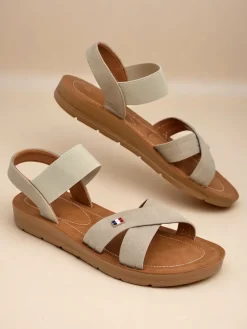 Best Damskie sandały z gumką Zerefis Sandały Płaskie