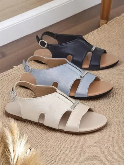 New Damskie sandały na płaskiej podeszwie Solea Comfort Sandały Płaskie