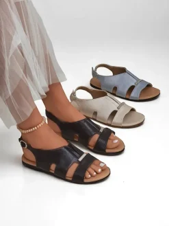 New Damskie sandały na płaskiej podeszwie Solea Comfort Sandały Płaskie