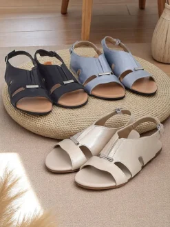 New Damskie sandały na płaskiej podeszwie Solea Comfort Sandały Płaskie