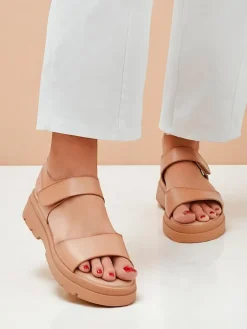 Best Damskie sandały na grubszej podeszwie Otvanna Sandały Płaskie