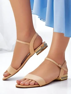 Best Damskie sandały na płaskiej podeszwie Aronies Ugc|Sandały Płaskie