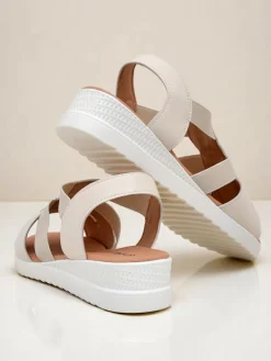 Best Damskie sandały na niskim koturnie Sora Sandały Na Koturnie