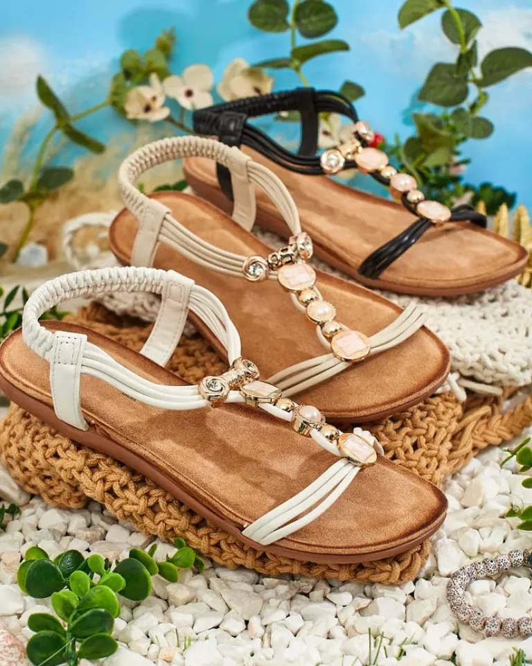 Best Damskie sandały Wian Sandały Płaskie