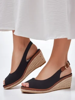 New Damskie sandały na koturnie bez palca Tafenis Sandały Na Koturnie