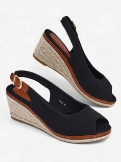 New Damskie sandały na koturnie bez palca Tafenis Sandały Na Koturnie