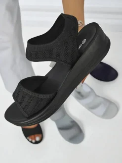 Outlet Damskie sandały na grubszej podeszwie Viva Flex II Sandały Płaskie