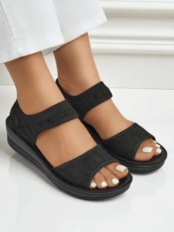 Outlet Damskie sandały na grubszej podeszwie Viva Flex II Sandały Płaskie