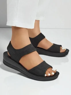 Outlet Damskie sandały na grubszej podeszwie Viva Flex II Sandały Płaskie