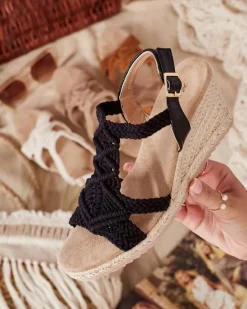 Outlet Damskie sandały na koturnie Ovia Sandały Na Koturnie