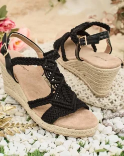 Outlet Damskie sandały na koturnie Ovia Sandały Na Koturnie