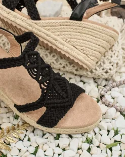 Outlet Damskie sandały na koturnie Ovia Sandały Na Koturnie