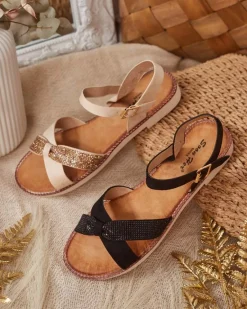 Best Damskie sandały Renos Sandały Płaskie