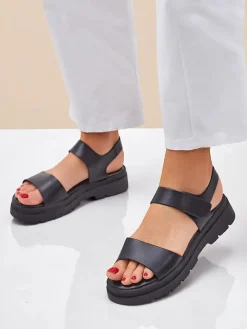 Clearance Damskie sandały na grubszej podeszwie Otvanna Sandały Płaskie