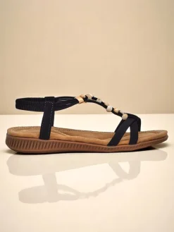 Online Damskie sandały z ozdobami Imen Sandały Płaskie