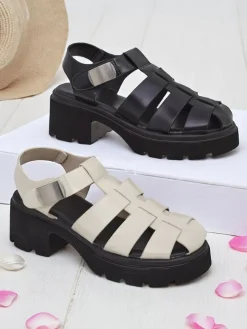 Best Damskie sandały w stylu rzymianek Bratz Sandały Płaskie