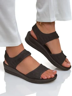 Outlet Damskie sandały na grubszej podeszwie Viva Flex Sandały Płaskie