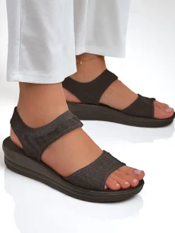 Outlet Damskie sandały na grubszej podeszwie Viva Flex Sandały Płaskie