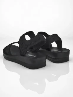 Outlet Damskie sandały na grubszej podeszwie Viva Flex Sandały Płaskie