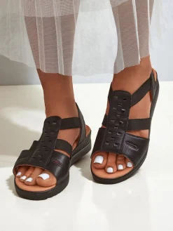 Best Damskie sandały na niskim koturnie Sora Sandały Na Koturnie