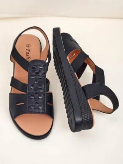 Best Damskie sandały na niskim koturnie Sora Sandały Na Koturnie