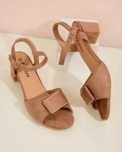 Outlet Damskie sandały Colvos Buty Na Wielkie Wyjście|Sandały Na Słupku