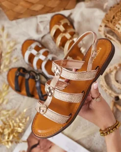 Clearance Damskie sandały Reror Sandały Płaskie